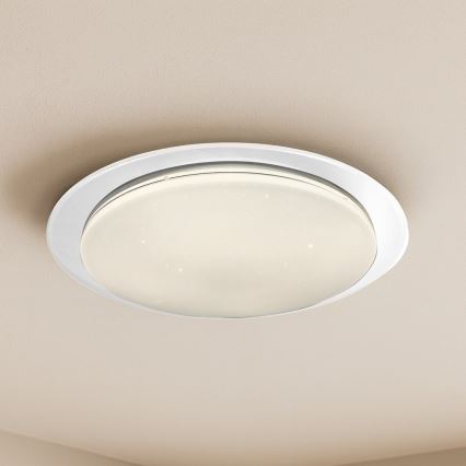 Plafoniera LED dimmerabile SONIC LED/24W/230V 3000-6000K Ø 40 cm bianca + telecomando