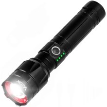 LED Dimmerabile rechargeable flashlight con funzione di power bank LED/30W/5V IPX5 1060 lm 12 h 5000 mAh