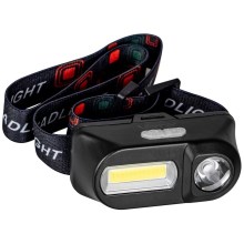 LED Dimmerabile rechargeable headlamp 2xLED/5V IP44 210 lm 4 h 2000 mAh