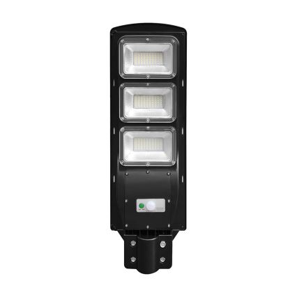 LED Lampione solare dimmerabile con sensore di movimento e crepuscolare LED/12W/3,2V 6000K IP65 10000 mAh nero + telecomando