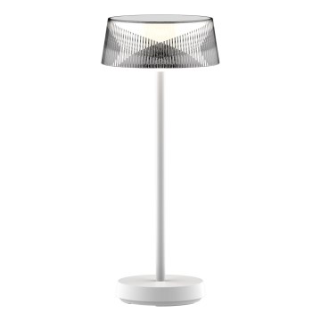 LED Dimmerabile touch per esterni lampada da tavolo CASABLANCA LED/3,4W/5V USB 3600 mAh IP44 bianco