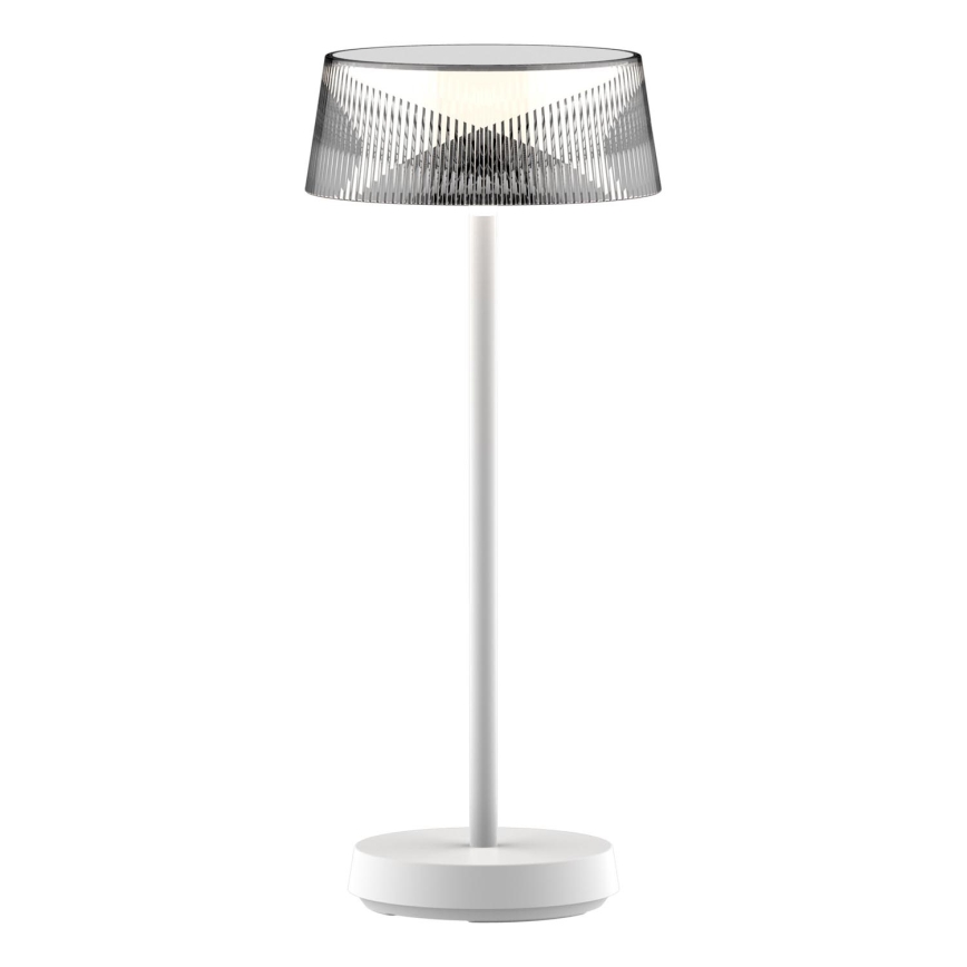LED Dimmerabile touch per esterni lampada da tavolo CASABLANCA LED/3,4W/5V USB 3600 mAh IP44 bianco