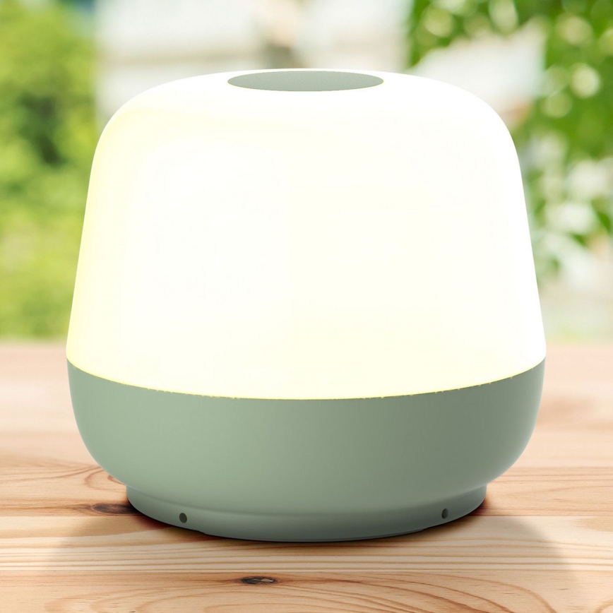 LED Dimmerabile touch per esterni lampada da tavolo SAMBA LED/1,2W/5V USB 1200 mAh IP44 verde