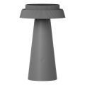 LED Dimmerabile touch solare lampada MARAKESZ LED/3,7V USB 3600 mAh 1800/2700/3000K IP54 grigio