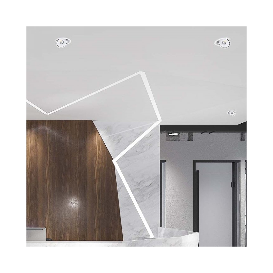 LED Faretto da incasso LED/20W/230V 3000/4000/6400K diametro 16,5 cm bianco