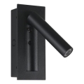 LED Faretto da parete LED/2W/230V 3000K nero