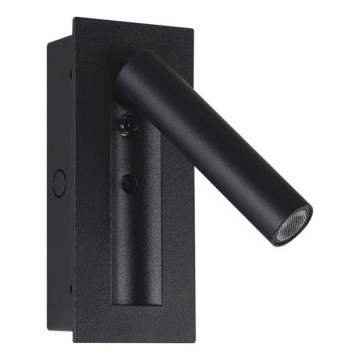 LED Faretto da parete LED/2W/230V 3000K nero