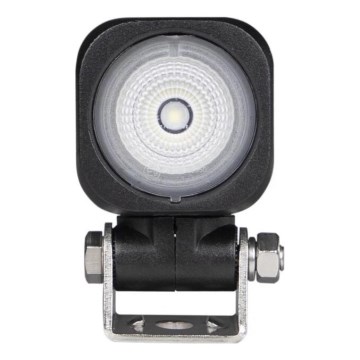 LED Faretto per macchina BLACK LED/10W/10-30V IP69 5700K quadrato