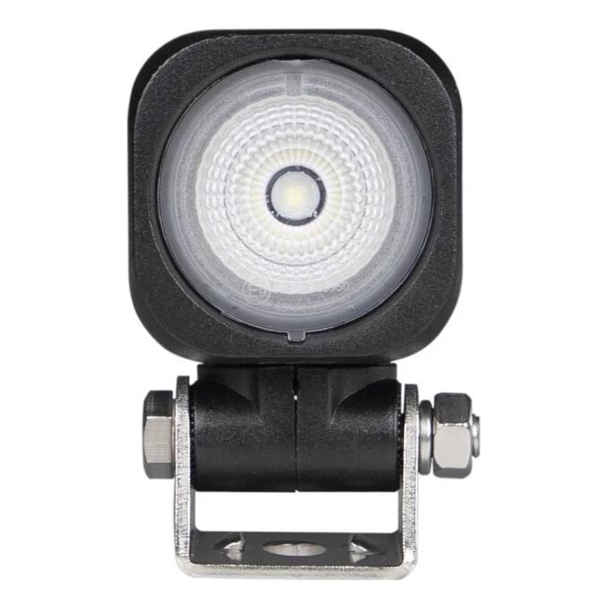 LED Faretto per macchina BLACK LED/10W/10-30V IP69 5700K quadrato