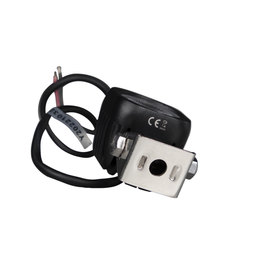 LED Faretto per macchina BLACK LED/10W/10-30V IP69 5700K quadrato