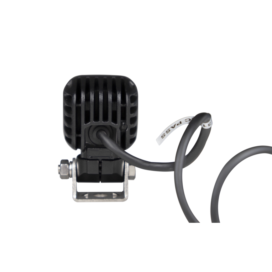 LED Faretto per macchina BLACK LED/10W/10-30V IP69 5700K quadrato