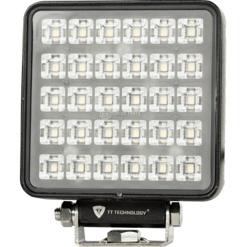 LED Faretto per macchina BLACK LED/30W/10-30V IP69 5700K quadrato