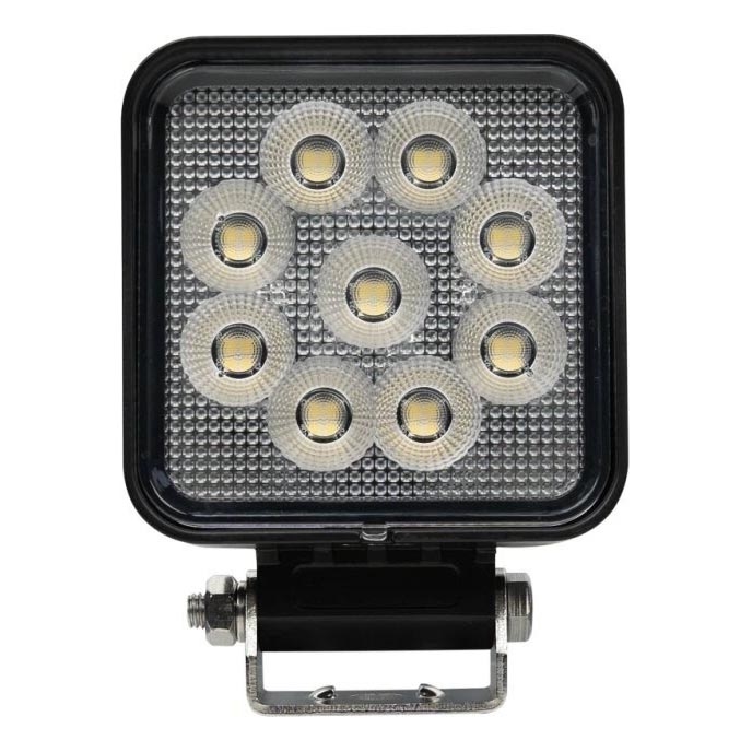 LED Faretto per macchina BLACK LED/36W/10-30V IP69 5700K quadrato