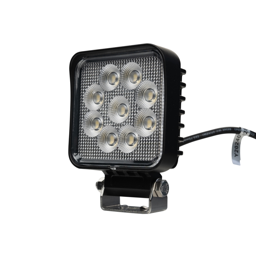 LED Faretto per macchina BLACK LED/36W/10-30V IP69 5700K quadrato