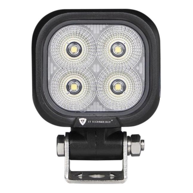 LED Faretto per macchina BLACK LED/40W/10-30V IP69 5700K quadrato