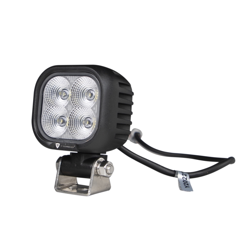 LED Faretto per macchina BLACK LED/40W/10-30V IP69 5700K quadrato