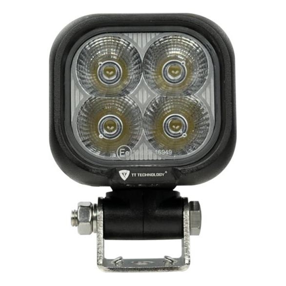 LED Faretto per macchina BLACK LED/40W/10-30V IP69 5700K quadrato