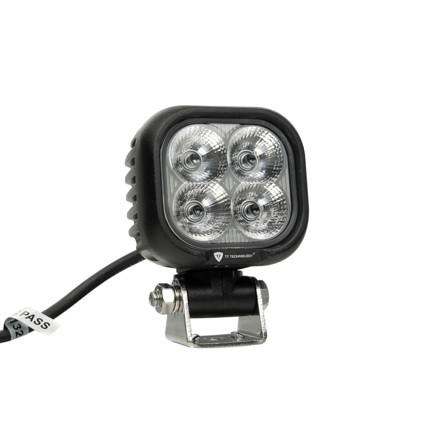 LED Faretto per macchina BLACK LED/40W/10-30V IP69 5700K quadrato