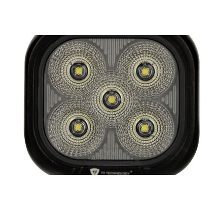 LED Faretto per macchina BLACK LED/50W/10-30V IP69 5700K quadrato