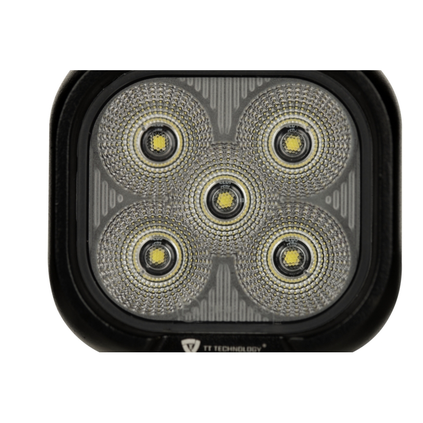 LED Faretto per macchina BLACK LED/50W/10-30V IP69 5700K quadrato