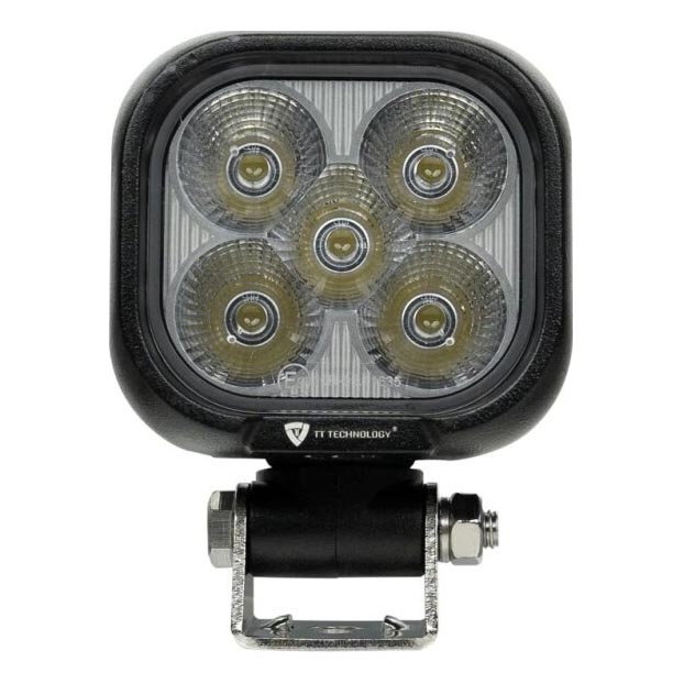 LED Faretto per macchina BLACK LED/50W/10-30V IP69 5700K quadrato
