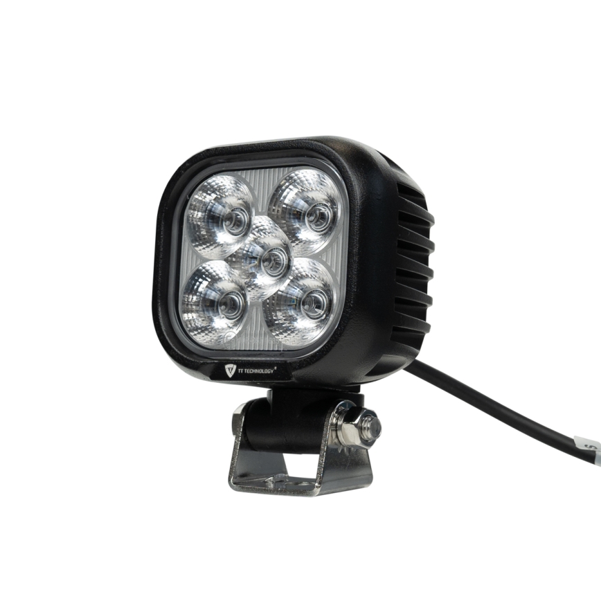LED Faretto per macchina BLACK LED/50W/10-30V IP69 5700K quadrato