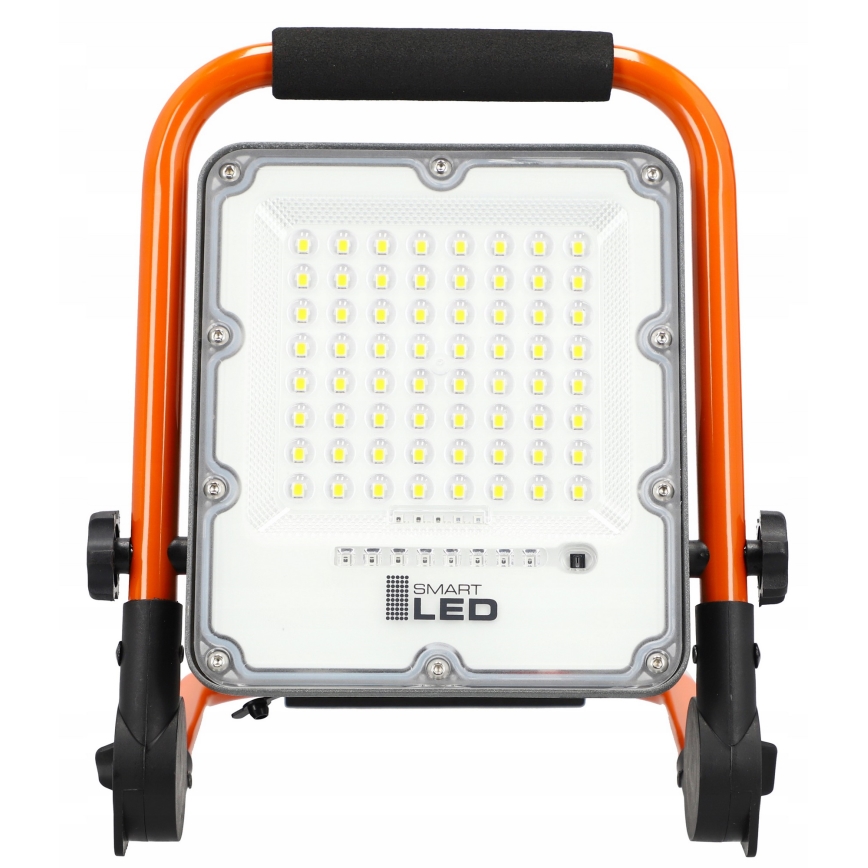 LED Faretto ricaricabile con stativo LED/30W/3,2V 4500K 5000 mAh IP65 arancione