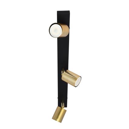 LED Faretto TUNE 3xGU10/4,8W/230V oro/nero
