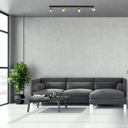 LED Faretto TUNE 4xGU10/4,8W/230V oro/nero