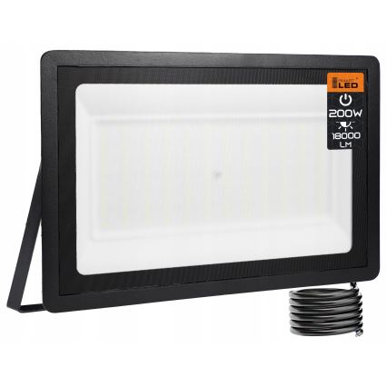 LED Faro da esterno LED/200W/230V 4500K IP65 nero