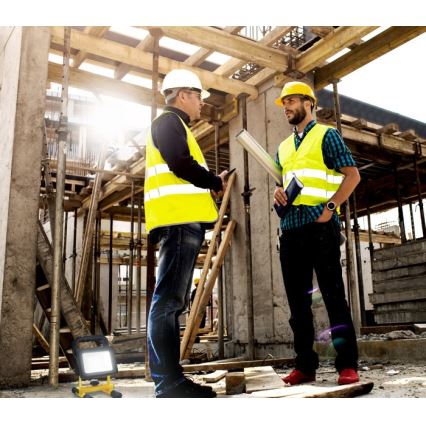 Proiettore portatile a LED dimmerabile TIGRA LED/20W/3,7V 4000K IP54 4400 mAh nero/giallo