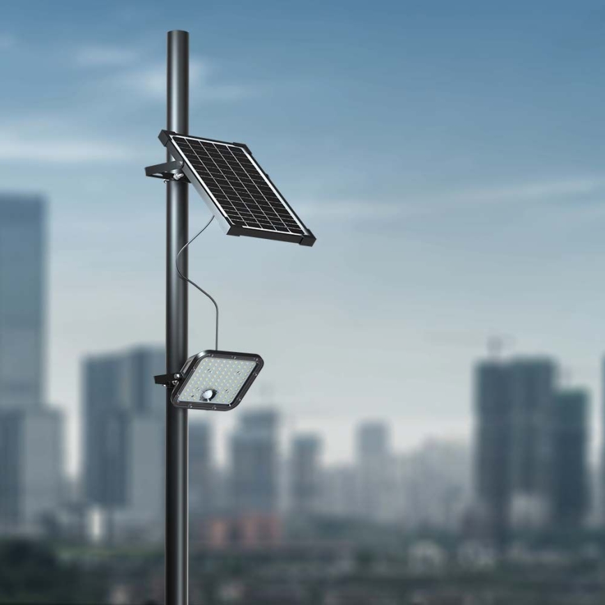 LED Faro solare dimmerabile con sensore LED/10W/3,7V 4000/6000K IP65 + telecomando