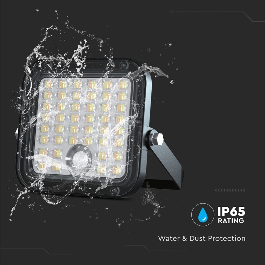 LED Faro solare dimmerabile con sensore LED/10W/3,7V 4000/6000K IP65 + telecomando