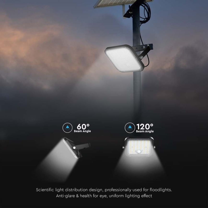 LED Faro solare dimmerabile con sensore LED/10W/3,7V 4000/6000K IP65 + telecomando