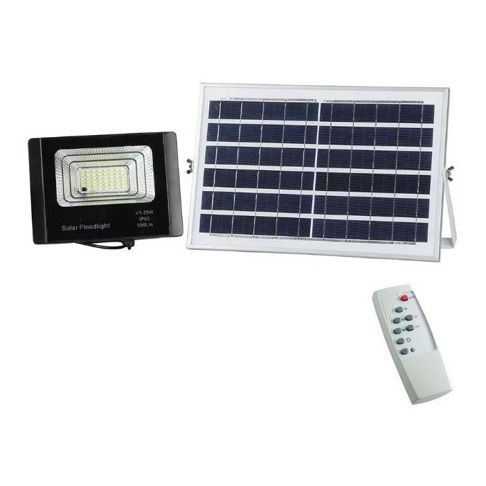 LED Faro solare dimmerabile LED/12W/3,2V 6000K IP65 5000 mAh + telecomando