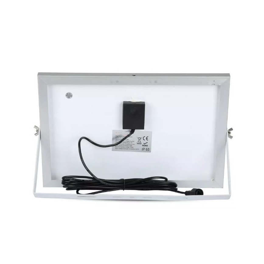 LED Faro solare dimmerabile LED/12W/3,2V 6000K IP65 5000 mAh + telecomando