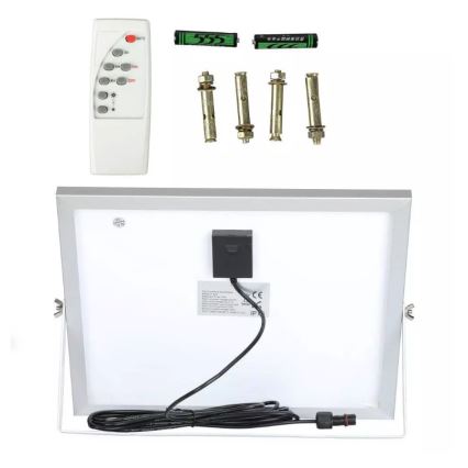 LED Faro solare dimmerabile LED/16W/3,2V 4000K IP65 10000 mAh + telecomando
