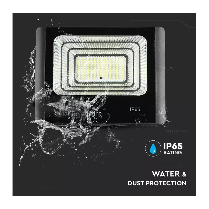LED Faro solare dimmerabile LED/16W/3,2V 4000K IP65 10000 mAh + telecomando