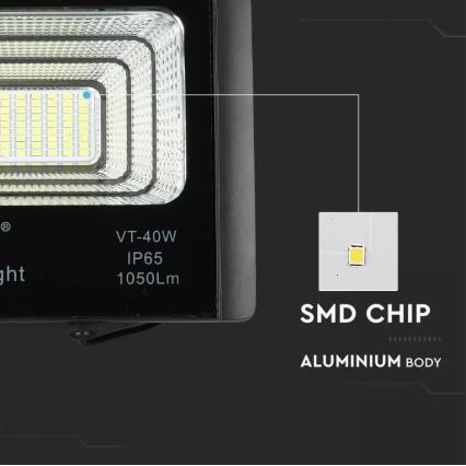 LED Faro solare dimmerabile LED/16W/3,2V 4000K IP65 10000 mAh + telecomando