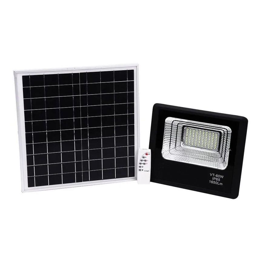 LED Faro solare dimmerabile LED/20W/6,4V 4000K IP65 10000 mAh + telecomando