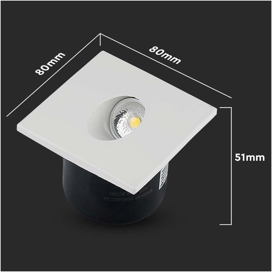 LED Illuminazione delle scale LED/3W/230V 3000K bianco