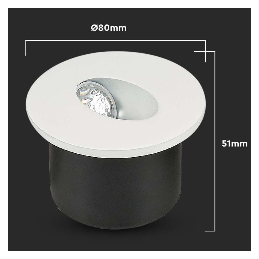 LED Illuminazione delle scale LED/3W/230V 4000K bianco