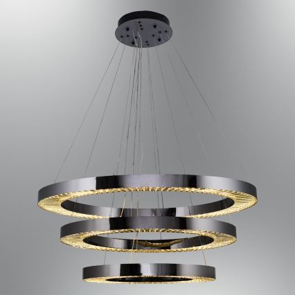 LED Lampada a sospensione JESI LED/99W/230V 3000K diametro 100 cm argento