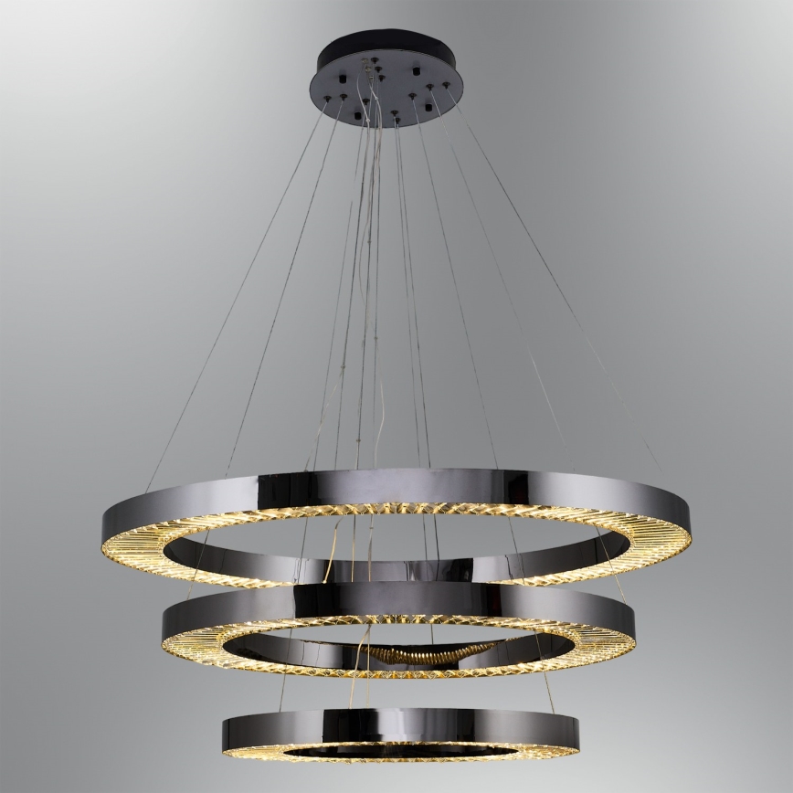 LED Lampada a sospensione JESI LED/99W/230V 3000K diametro 100 cm argento