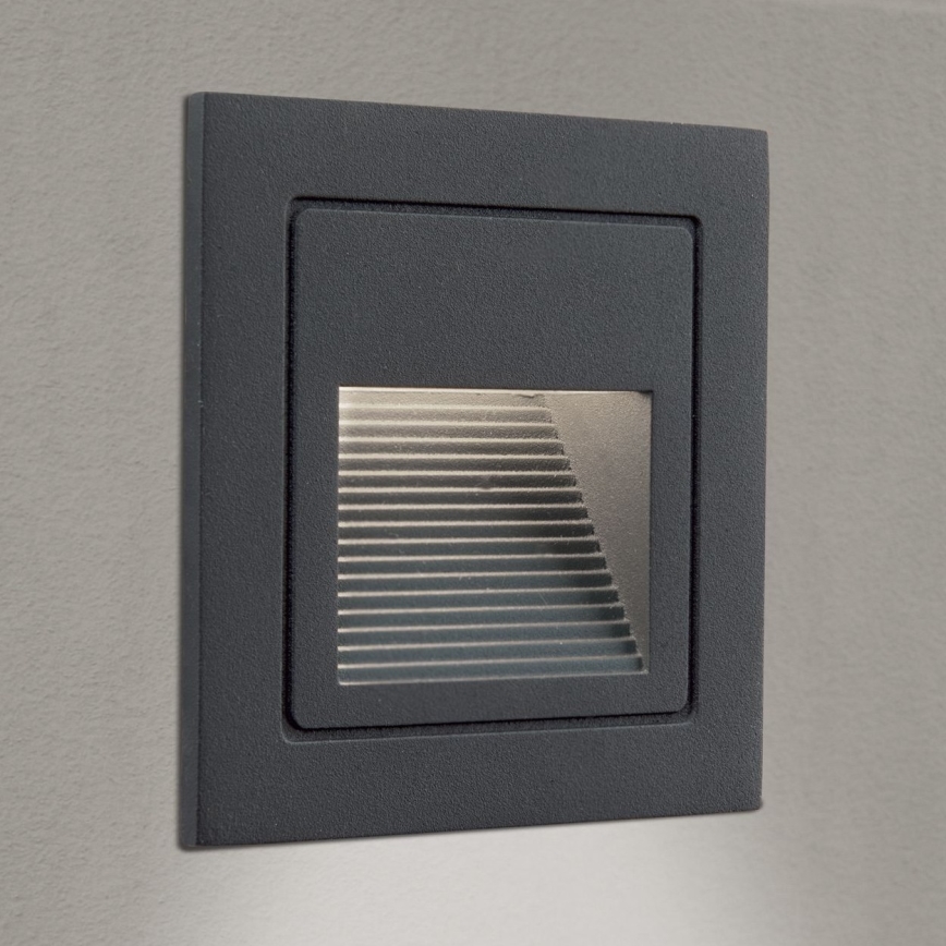 LED Lampada da incasso LORO LED/2W/230V IP65 antracite