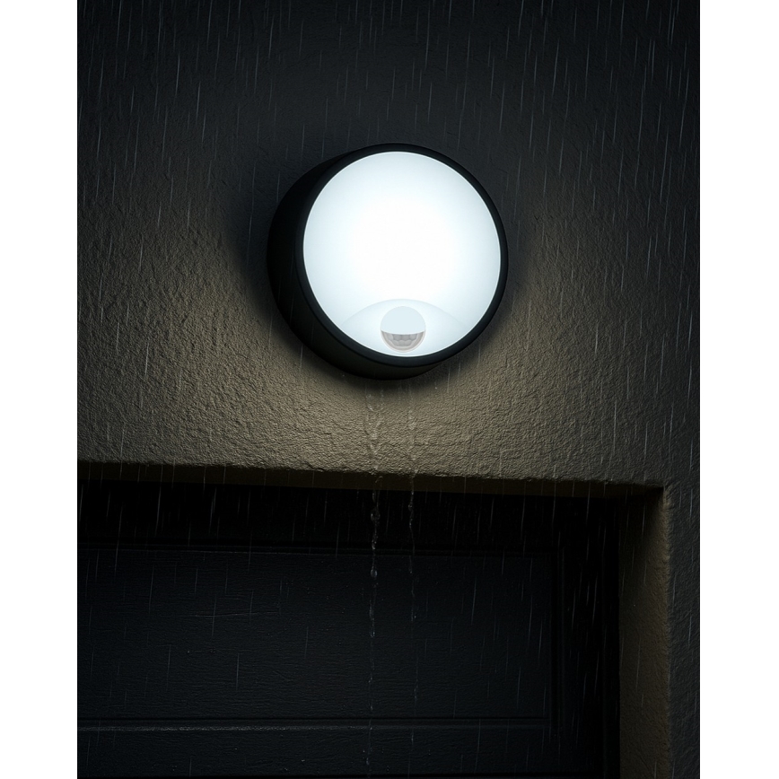 Lampada da parete LED dimmerabile per esterni con sensore di movimento LED/15/18/20W/230V 3000K/4000K/6500K IP65 nero/bianco