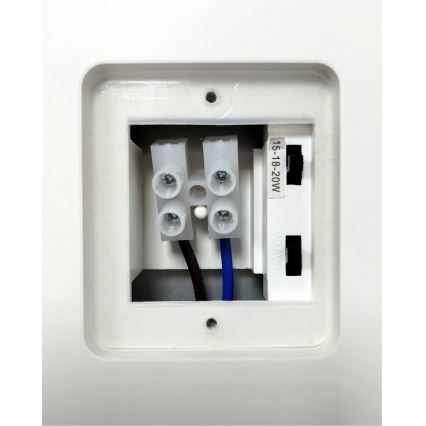 Lampada da parete LED dimmerabile per esterni con sensore di movimento LED/15/18/20W/230V 3000K/4000K/6500K IP65 nero/bianco