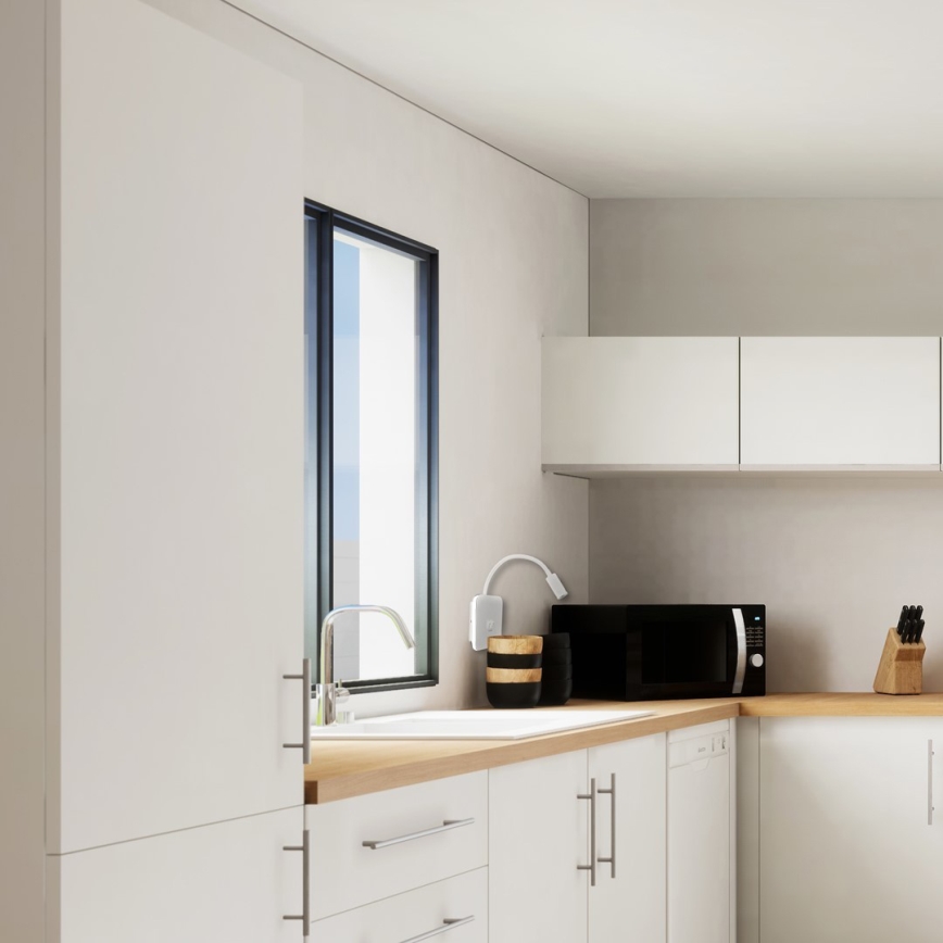 LED lampada da parete flessibile con USB BASE LED/8W + LED/2W/230V bianca