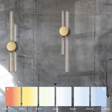 LED Lampada da parete LANA LED/15W/230V 4000K oro satinato