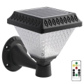 LED Lampada da parete solare dimmerabile LED/0,8W/5,5V 3000/4000/6400K IP44 + telecomando